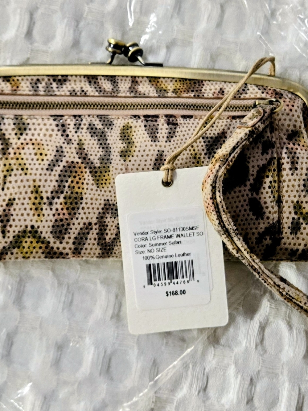 HOBO Taupe Buffed LeatherShoulder Tote with Leopard-Print Accessory 8pc Set Set - Picture 3 of 16